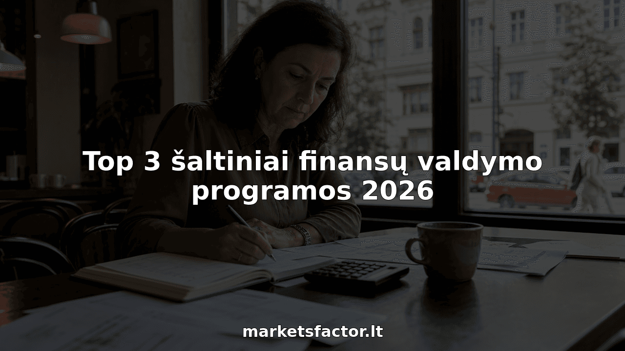 Top 3 šaltiniai finansų valdymo programos 2026