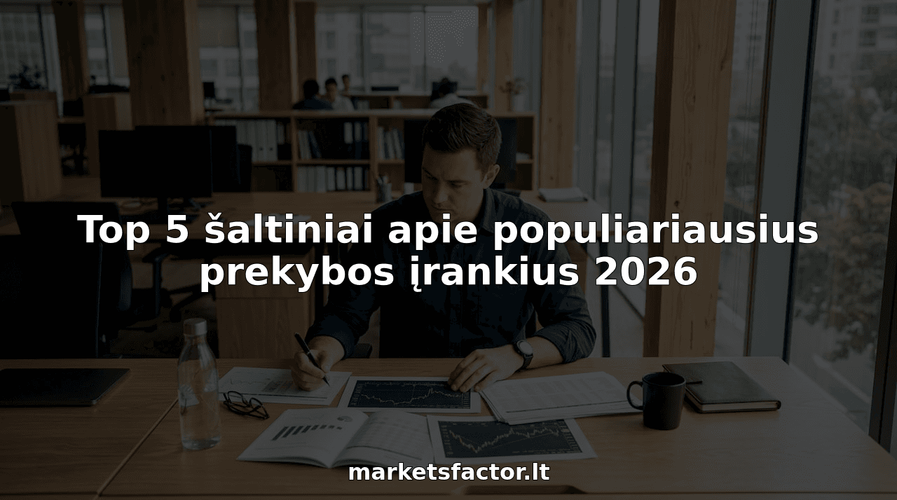 Top 5 šaltiniai apie populiariausius prekybos įrankius 2026